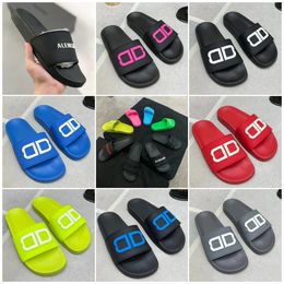 Fashion slipper sliders Paris slides sandals slippers for men women Hot Designer unisex beach flip flops Coloured easy matching non slip soft designer Solid