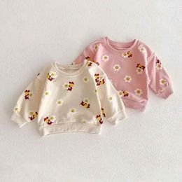 Clothing Sets Cute Baby Girl Set 0-3Years Born Boy Long Sleeve Flower Pullover Sweatshirt Pant 2PCS Outfits Spring Autumn Clothes