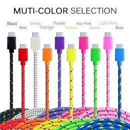 USB C Cable Type C Cable Data Cord Fast Charging For Samsung S22 S21 Note Xiao 13 12 Pro MaxHuawei Mobile Phone Cables 1M/2M/3M