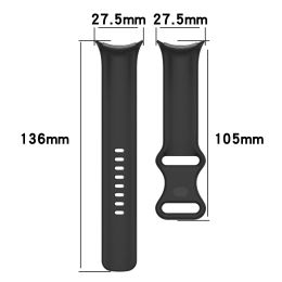 Original Silicone Strap for Google Pixel Watch Metal Buckle Silicone Watch Strap Butterfly Full Cover Band Google Pixel Watch 2