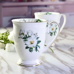 Mugs Chinese Style Chrysanthemum Creative Bone China Ceramic High Quality Coffee Milk Water Drinks Office Business Tea Cup