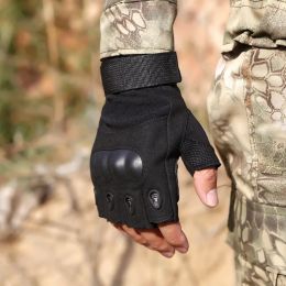 Military Tactical Gloves For Men Outdoor Sports Gloves Shooting Airsoft Combat Half Finger Gloves Cut Resistant Mittens DT133