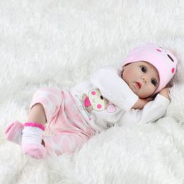 55cm Realistic Reborn Doll Handmade Soft Silicone Baby Dolls Full Body Bebe Reborn Newborm Girl With Pacifier
