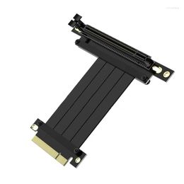 Computer Cables Connectors S Gpu Extension Cord Pci-E3.0 8X To 16X Flexible For Expansion Port Adapter 90 Degrees Drop Delivery Comput Ot0J6