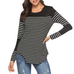 Pregnancy Maternity Clothes Women Maternity Long Sleeve Casual Striped Nursing Tops T-shirt Breastfeeding Tops Pregnant Women