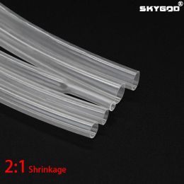 1 Metre Clear Dia 1 2 3 4 5 6 7 8 9 10 12 14 16 20 25 30 40 50 mm Heat Shrink Tube 2:1 Polyolefin Thermal Cable Sleeve Insulated