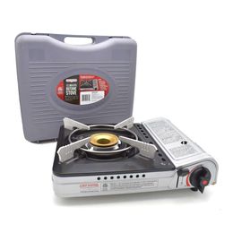 Chef Master 90235 Butane Countertop Stove 12000 BTU, Professional Quality, Portable, with A Portable Box, High-performance, Electronic Ignition, Brass Burner,