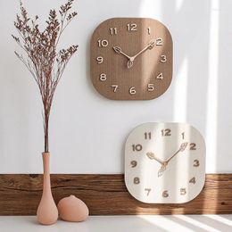 Wall Clocks Clock Personality Simple Modern Hanging Home Network Red Living Room Square Light Luxury Creative Fashion