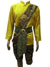 thailand Traditial Clothing Men Dai Natiality Photo Shoot Host Film and Televisi Clothing Props Uniform Dance Costumes 37Pe#