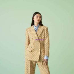 Famous brand women's suit jacket, luxurious jacket, waist trimming suit jacket, spring fashion autumn women's temperament jacket, high-quality women's G jacquard suit