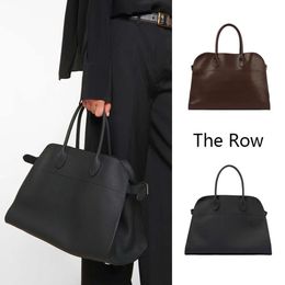 The Row Soft Margaux 15 Tote Bag Dong Jies Same Autumn/Winter Large Capacity Commuter Handheld Womens Bag25