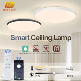 18-80W Smart Modern Ceiling Lamp CCT Lustre Smart Home Led Lights 220V Remote/APP Control Indoor Lighting for Bedroom Home Decor