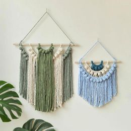 Tapestries Decorative Woven Macrame Tapestry Handmade Bohemian Background Wall Hanging Decorations