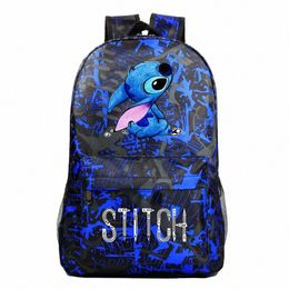 stitch Prints Boys Girls Kids Book School Bags Women Bagpack Teenagers Schoolbags Men Student Backpack Y3dh#