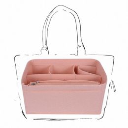 tinberon Large Medium Small Felt Cloth Insert Bag Organizer Travel Makeup Cosmetic Inner Bag Woman Bag Arrange Storage Artifact b9oA#