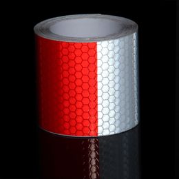 5M Reflective Material Adhesive Tape Fluorenscent Yellow Red Arrow Stickers Decal Motorbike Night Cycling Safety Reflector Tapes