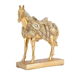 Decorative Figurines Horse Standing Statue Rearing Art Figurine Sculpture Home Decor Accent Piece Ornaments