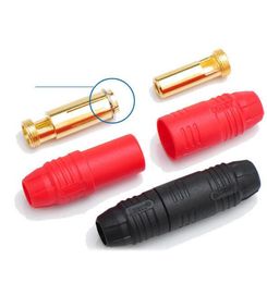 Youme 6pairs Amass AS150 Male Female Anti Spark Connector Gold Plated Banana Plug Set for Battery ESC Charge Lead for RC Drone