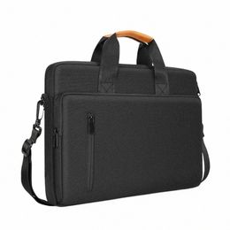 briefcase Bag For Men 15.6 Inch Laptop Bag Busin Laptop Shoulder Bag With Lg Strap Larger Capacity Notebook Pouch Bags I8P8#