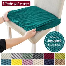 Chair Covers Square Seat Cushion Cover Corn Kernels Stretch For Dining Room Kitchen Banquet El Home Removable Washable 1pc