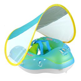 Swimming Inflatable Ring Baby Kids Pool Float Seat Boat Tube Ring Car Sun shade Water Swim Circle for Swimming 240321