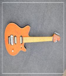 Edward Van Halen Wolf Music Man Ernie Ball Axis Orange Flame Maple Top Electric Guitar Tremolo Bridge Back Cover In Stock2710559