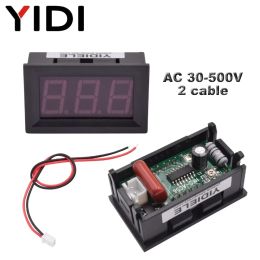 0.56 LED Digital Ammeter Voltmeter Panel DC 100V 10A AC 220V 500V 600V Calibrate Reading Red Green Blue Volt Amp Metre Gauge