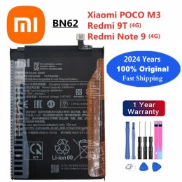 2024 Years Xiao Mi Original Battery For Xiaomi Redmi Note 5 8 8T 9T 6 7 Pro Note 4X 4 9 Mi6 Mi9 Pocophone Poco M3 X3 Pro Bateria