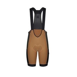 SPEXCEL 22 Cargo BIB SHORTS For Long Travel Ride Road Cycling Shorts With Italy High Density Pad Green Brown 240320