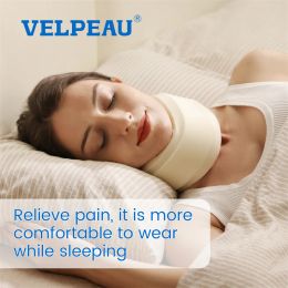 VELPEAU Neck Brace Sponge for Migraine Cervical Collar Relieves Pain and Cervical Pressure Soft Neck Support with a Free Cover