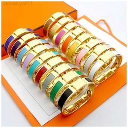 gold braclet bangle designer jewelry cuff classics good quality stainless steel buckle fashion mens womens charm luxury bracelets silver bracelet5DFU