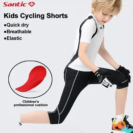 Motorcycle Apparel Kids Cycling Shorts Elastic Quick Dry Bicycle Clothing With Cushion For Children Absorb Sweat Pants Boy Girl