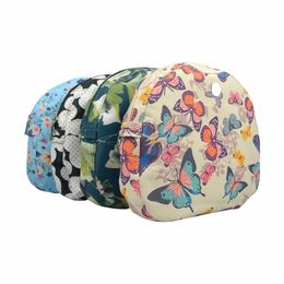 tanqu New floral Composite Twill Cloth Waterproof Inner Lining Insert Zipper Pocket for O bag Obag mo light for O mo light N353#