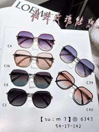 2024 Listed Wholesale Price Designer Sunglasses Simple Square Large Frame Women's UV Protection UA400 Polarised TR Frame Outdoor Cycling Beach Sunglasses 6 Colour
