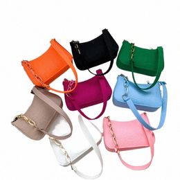 fi Texture Armpit Handbags Felt Shoulder Bags For Women Women's Subaxillary Bag Design Advanced Purses Crescent Saddle Bag u3cs#