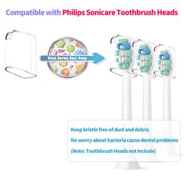 Reusable Toothbrush Head Covers for Philips Soncare Toothbrush Heads and Most Sonic and Ultrasonic Toothbrush Heads