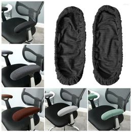 Chair Covers 1 Pair Useful Armrest Pads Lightweight Protectors Detachable Solid Colour Chairs Gloves Dirt-proof