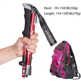 Sticks Anti Shock Walking Stick Telescopic Baton Trekking Stick Ultralight Aluminum Alloy Tactical Walking Canes 5Section 1Piece