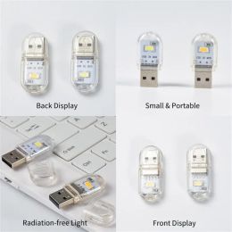 Mini Portable Led Usb Light 24LEDS Book Light Reading Night Light Warm White 5V Power 3000K-7000K Refer To PC Mobile Powerbank