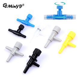 3/5/10Pcs Aquarium Air Flow Control Valve Tap Fish Tank Air Regulator Hose Connector For 4/6mm Oxygen Tube Aquarium Accessories