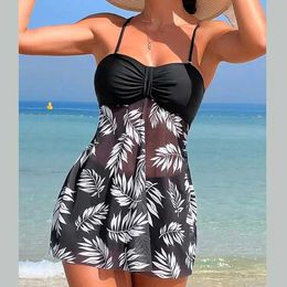 Women's Swimwear Summer beach shorts swimsuits bikini aprons printed Tankini swimsuits womens swimsuits J240330