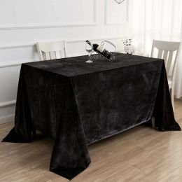 25 Colour Luxury Velvet Table Cloth Rectangular Tablecloth Elegant Wedding Dining Desk Decor Washable Coffee Table Cover Decor