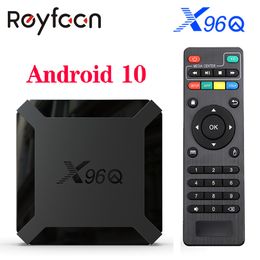 X96Q Android 10.0 TV Box 2GB 16GB Allwinner H313 Quad Core 4K 60fps H.265 2.G Wifi Google Player Store Youtube X96Q2 Set Top Box