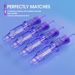 Dragonhawk 20pcs/box Sterilized RS Mast Tattoo Needle Makeup Permanent Needles Cartridge Pen Permanent Eyebrow Tattoo Supplies