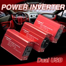 300W Inverter 12V to 220V 230V Car Cigarette Lighter Plug Voltage Converter Dual USB EU/UK/AU/Universal Socket Auto Accessories