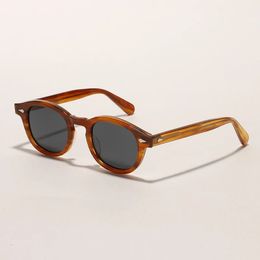 Retro Johnny Depp Sunglasses Men Women Polarized Sun Glasses Brand Vintage Acetate Frame For Male Eyeglasses Lemtosh Eyewear 240325