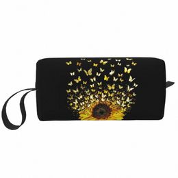 cute Butterfly Sunfr Flying Gift Travel Toiletry Bag for Women Fr Makeup Cosmetic Organiser Beauty Storage Dopp Kit N1ns#