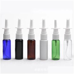 Packing Bottles Wholesale 20Ml Empty Medical Spray Bottle Packaging With Straight Nasal Plastic Medicine Liquid Drop Delivery Office S Dhqmj