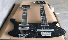 Custom Whole Double Neck Guitar 4003 Black 4 String Bass 12 String Electric Guitar Customization Available4172114