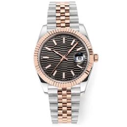 mens watch womens watch roes gold wristwatch Automatic Mechanical designer Watches Striped dial size 41MM 36MM Sapphire glass wate284E